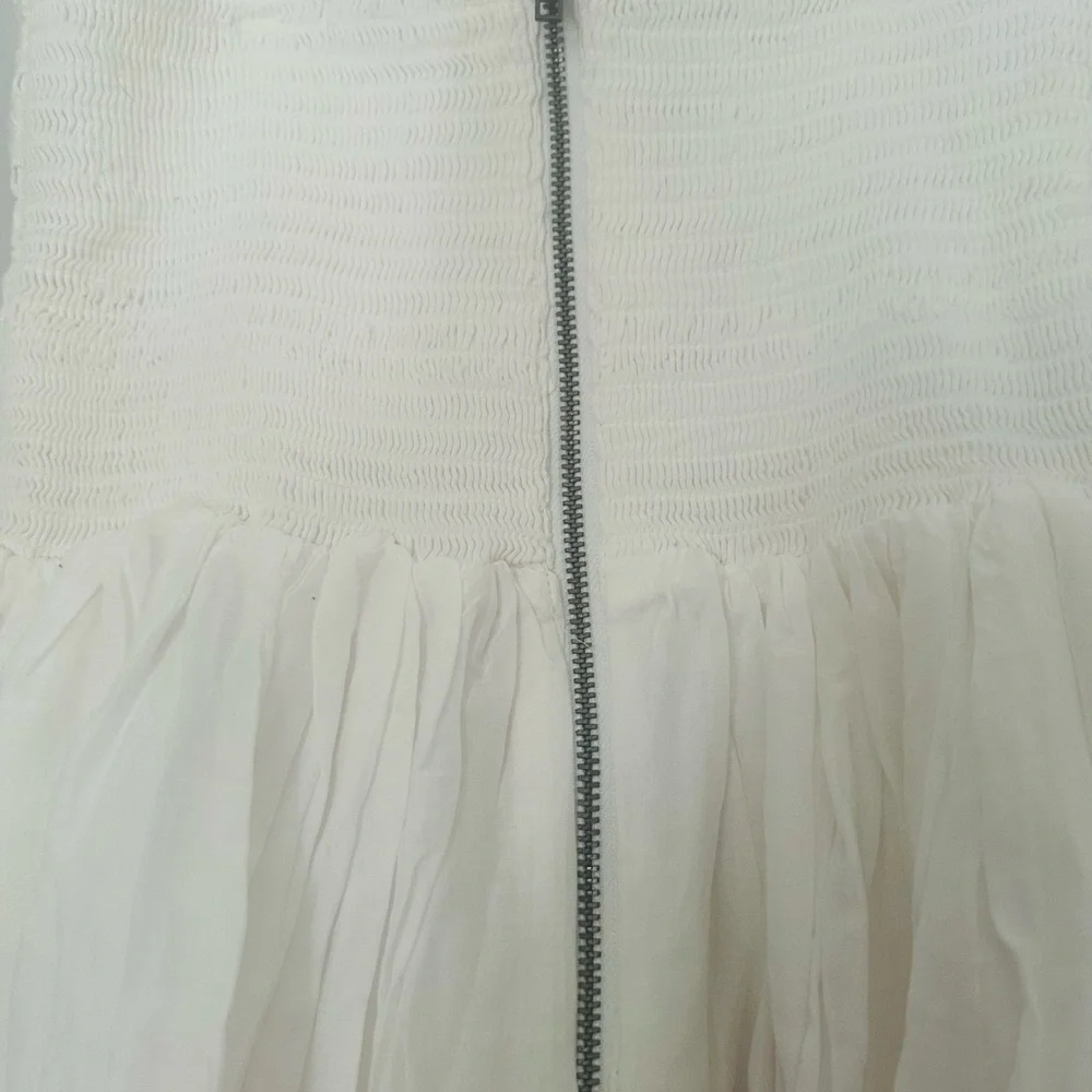 American Eagle Outfitters White and Pink Mini Dress